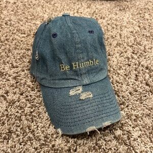 KBETHOS “Be Humble” Distressed Denim Baseball Cap Adjustable